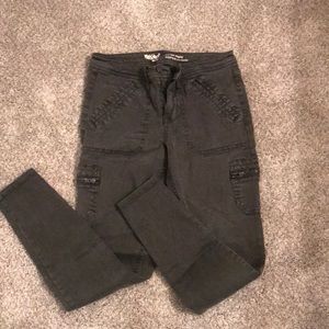 Military green jeans